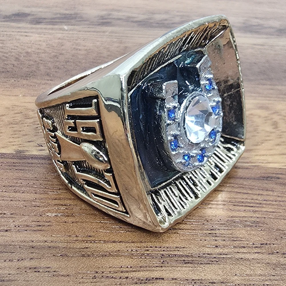 Baltimore Colts Championship Ring 1970 Men's Sz 10 Fan Edition‎ Gold Superbowl